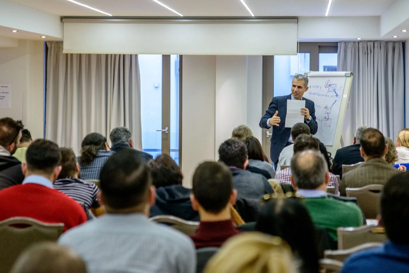 Business owners and managers at a seminar
